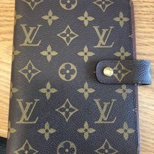 AUTHENTIC LOUIS VUITTON MEDIUM RING AGENDA COVER